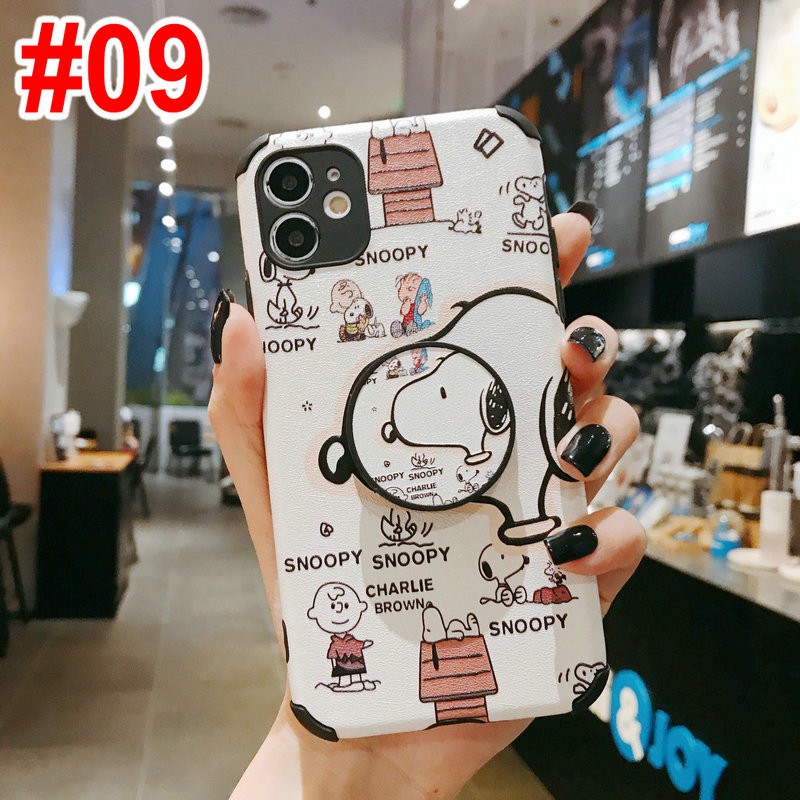 Ốp lưng Huawei Nova 3i 3e 5T Y9 Y7 P30 Honor 8X Lite Pro Prime 2019 Cartoon Snoopy Soft Anti Shock Relief case TPU Cover+Stand