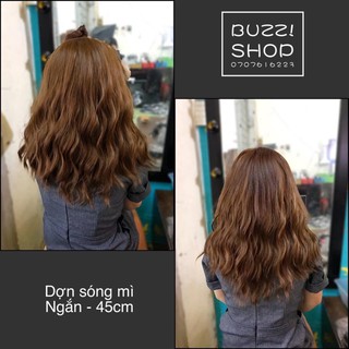 [ Hình thật ] TÓC KẸP U DỢN MÌ NGẮN - 45cm