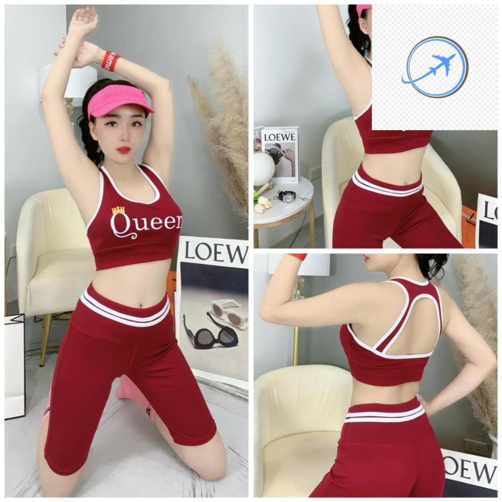 ️🎼️🎼 ✅ Bộ tập Zumba,Gym, Yoga, Aerobic, thể dục nữ ( áo thun kiểu buộc dây, quần túi hộp) ️🎼