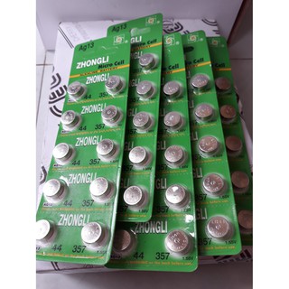Pin nút áo AG13 Vỉ 10 viên