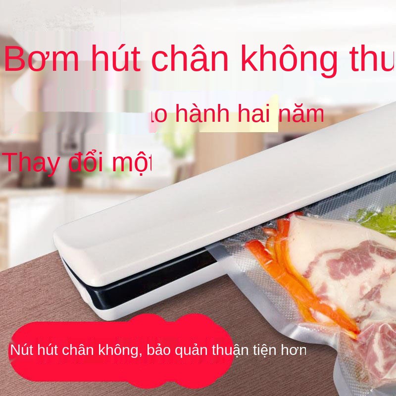 Máy hút chân không nhỏ Máy đóng gói gia đình hút chân không máy hàn miệng túi hút chân không hoàn toàn tự động bảo quản