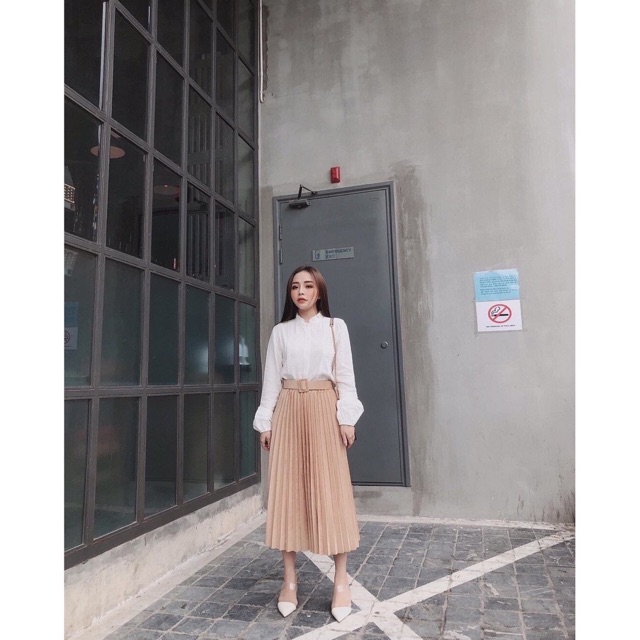 Chân váy midi xếp ly hàng đẹp Quảng Châu | BigBuy360 - bigbuy360.vn