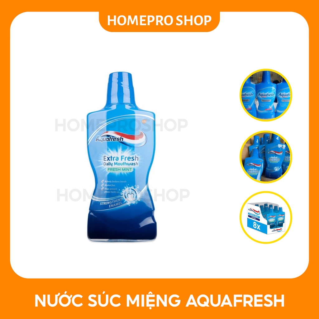 Nước Súc miệng Aquafresh Extra Fresh 500ml