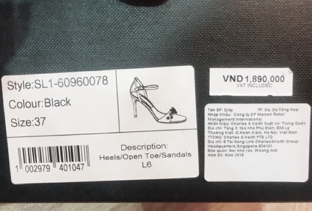 Giày Cao Charles & Keith Au Sale