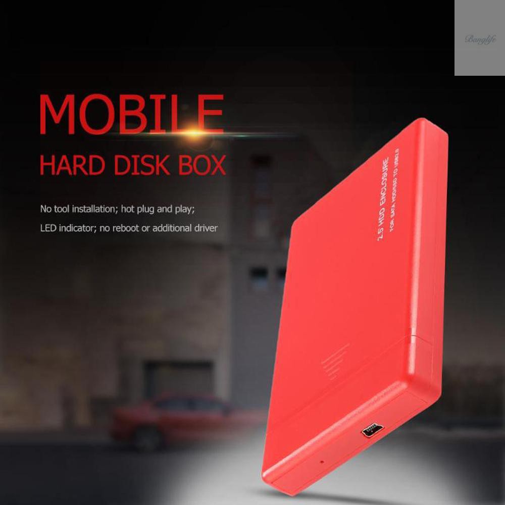 Hộp Ổ Cứng Ngoài 2.5in Hdd 480mbps Cho Sata Hdd / Ssd Sang Usb2.0 | BigBuy360 - bigbuy360.vn