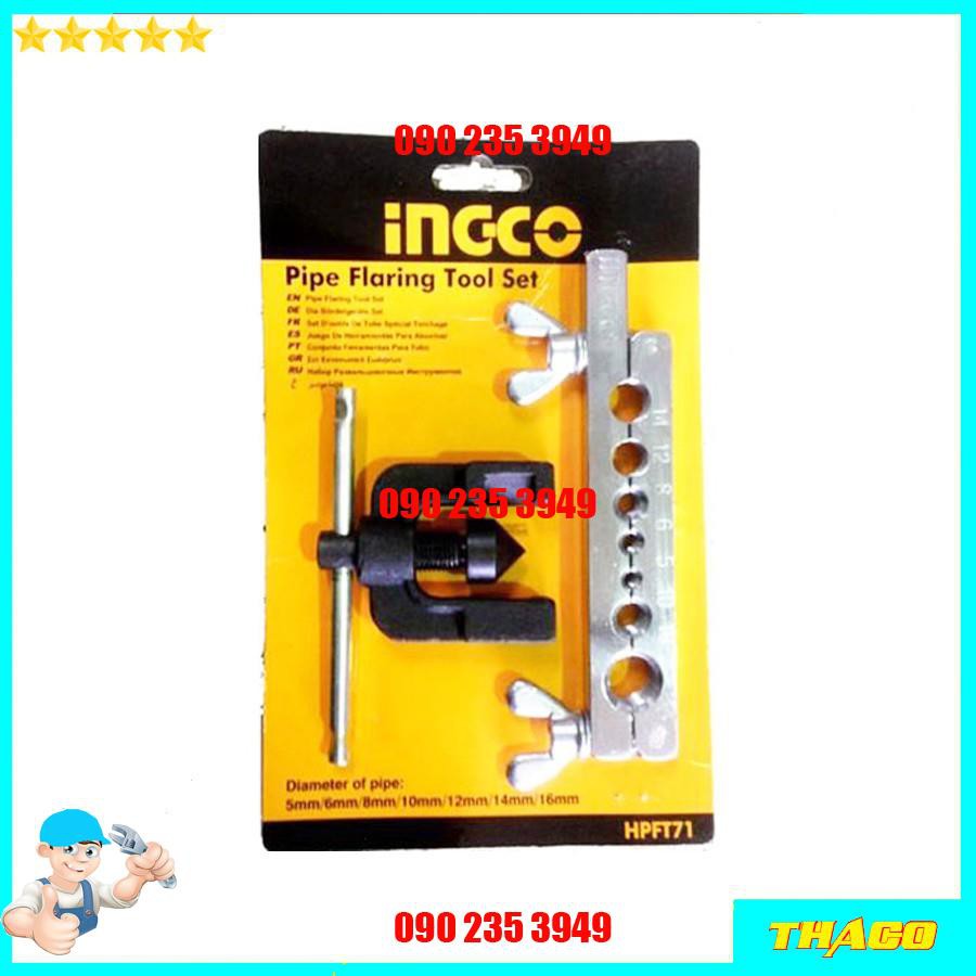 Bộ lã ống đồng 5mm 6mm 8mm 10mm 12mm 14mm 16mm khung thép có độ cứng cao, chịu lực tốt Ingco 1234