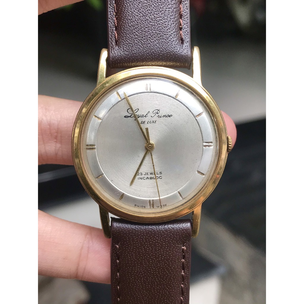 Đồng hồ nam LOYAL PRINCE DELUXE , cơ lên cót tay, 23Jewels, THỤY SỸ - CHÍNH HÃNG