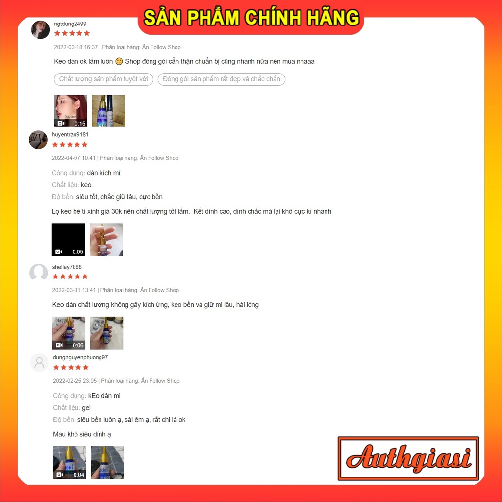 Keo dán mi Baisidai chất keo an toàn với da và kết dính cao 15ml
