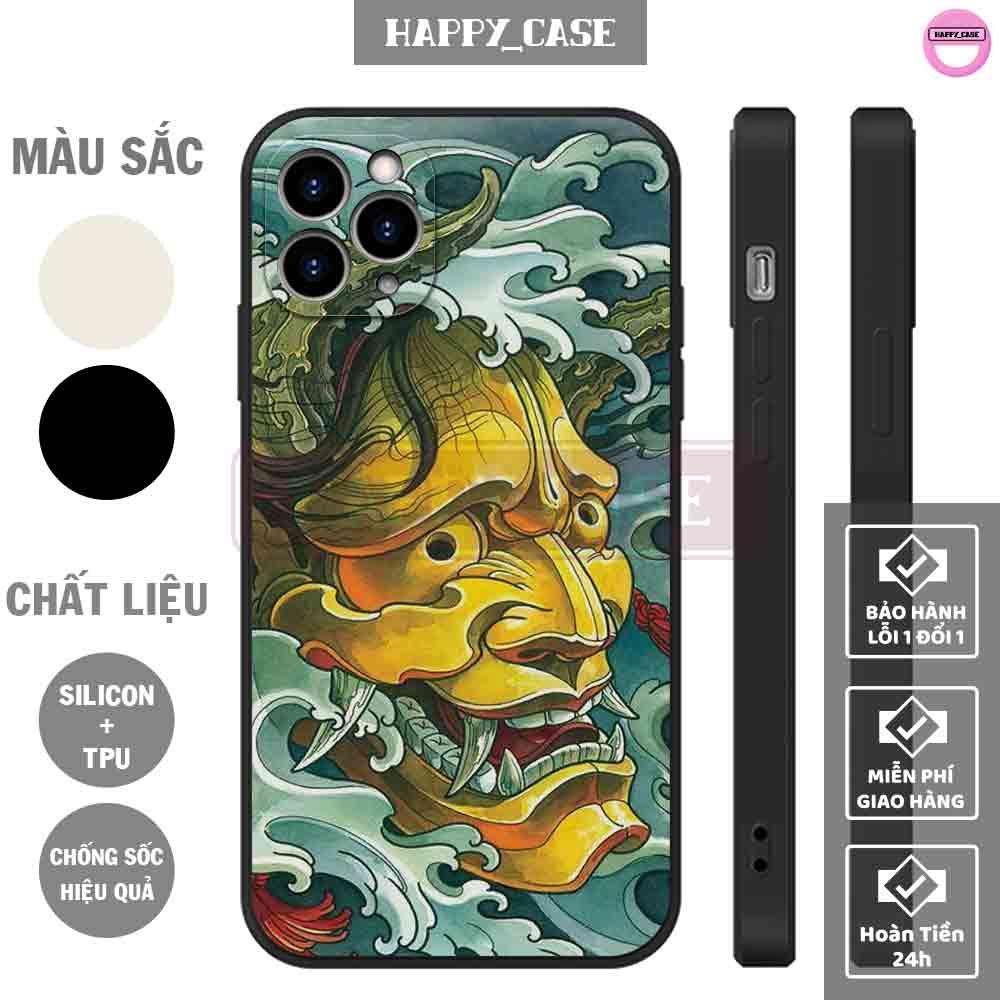 Ốp iPhone NB477 Hình Quỷ Nhật Bản Chống Sốc iPhone Happy Case
