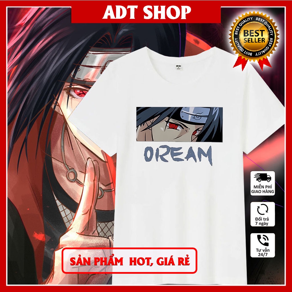 Áo thun Sasuke Uchiha Itachi naruto unisex nam nữ đẹp giá rẻ anime manga mẫu HOT bán chạy