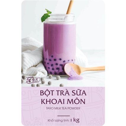 Trà sữa khoai môn 3in1 [HOT TREND - Bột trà sữa uống liền pha 25 LY ] TÚI 1KG, HSD: 18 tháng.