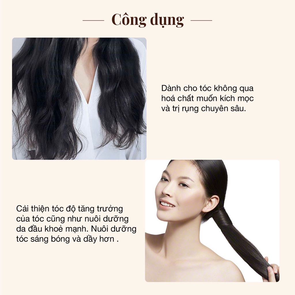 Combo 16 Dưỡng kích mọc, ngăn ngừa rụng tóc chuyên sâu đối với tóc chưa qua hóa chất VyvyHaircare 780ml