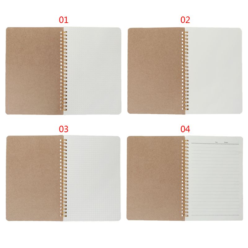 Sổ Tay Kraft Bìa Chấm Bi Khổ A5