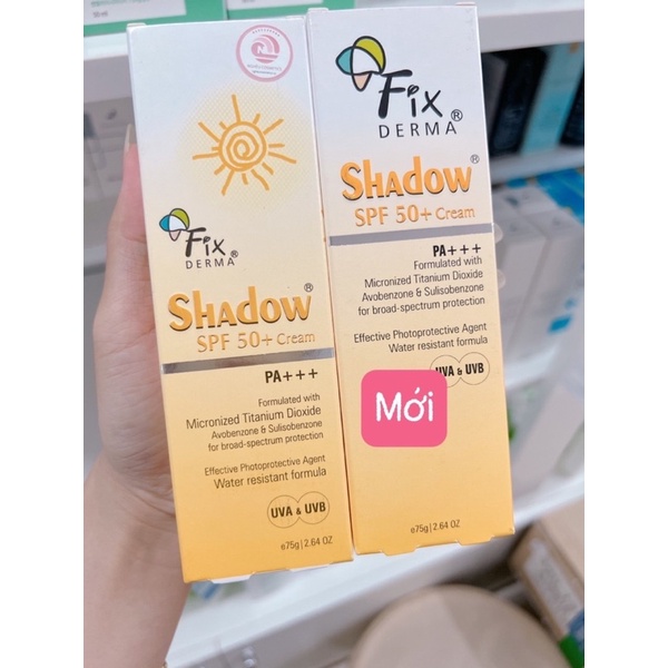 [MẪU MỚI] Kem Chống Nắng Fixderma Shadow Mỏng Nhẹ Không Gây Bí Da SPF50 Cream SPF 30 Gel Nhập Khẩu Chính Hãng