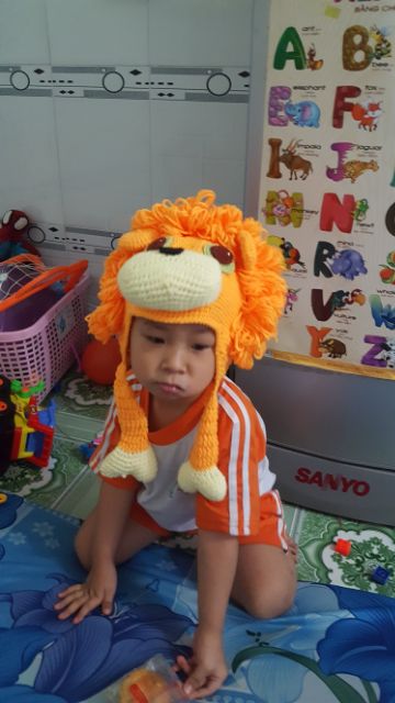 Nón sư tử cho bé