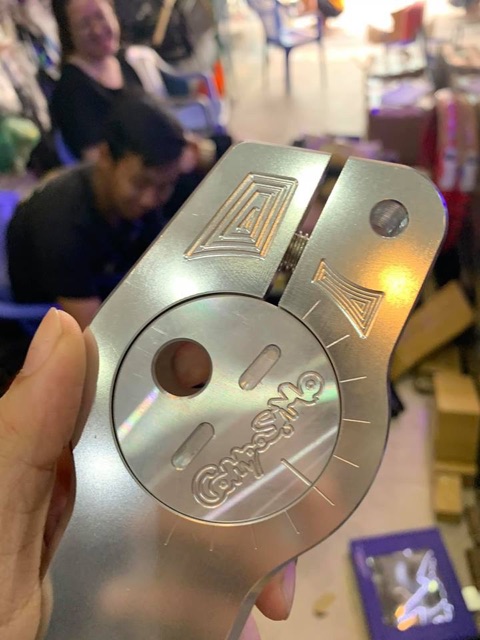 Kéo gấp tròn Composimo  chất liệu nhôm 7 cực cứng gắn trực tiếp Msx