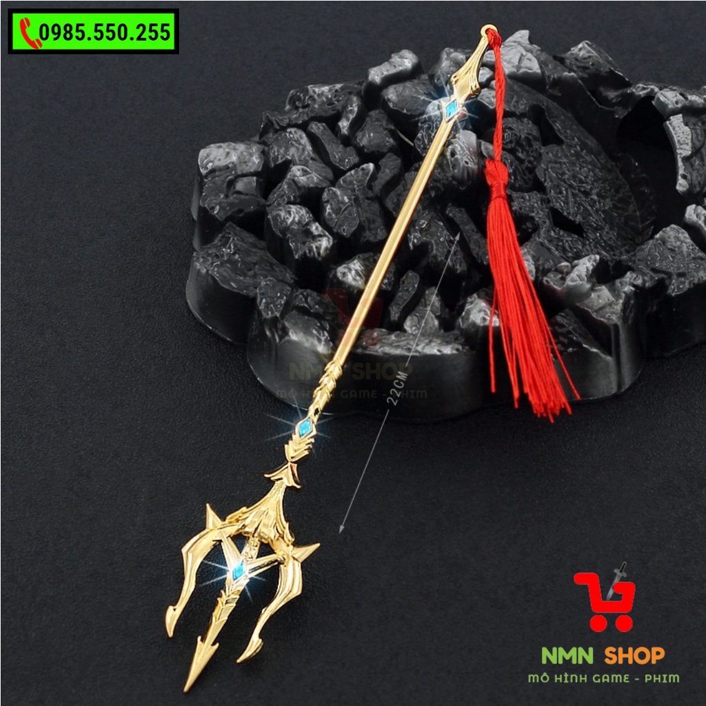 Mô hình phim Đấu La Đại Lục - Hải Thần tam xoa kích 22cm