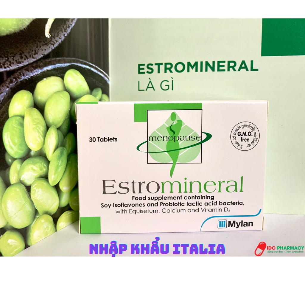 [Nhập khẩu Italia] Viên uống bổ sung nội tiết tố-ESTROMINERAL-cho phụ nữ tiền mãn kinh, mãn kinh, hộp 30 viên/1 tháng | BigBuy360 - bigbuy360.vn