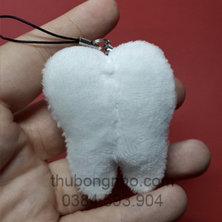 Gấu bông dễ thương- Móc khóa RĂNG SỮA MINI