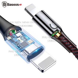 Cáp sạc Lightning tự ngắt thông minh Baseus C Shape Light cho iPhone