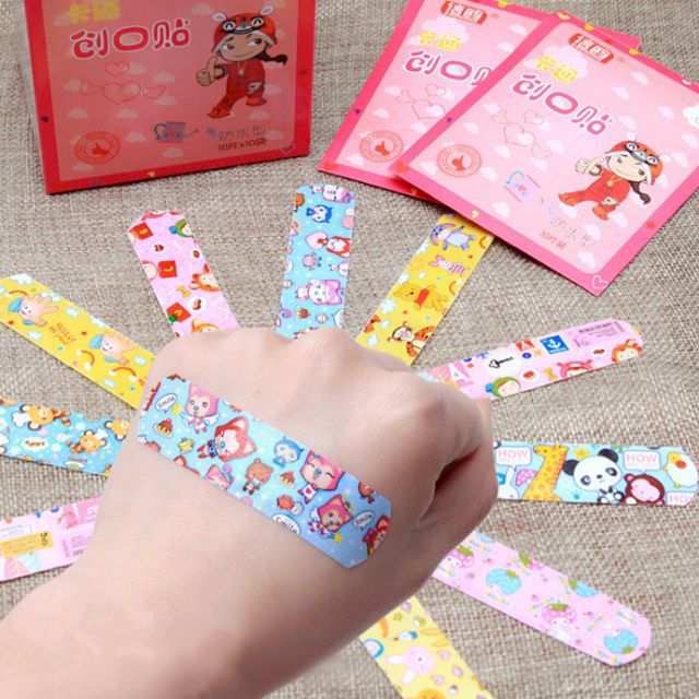 Combo băng cá nhân hàn quốc nhiều hình( 10 miếng )