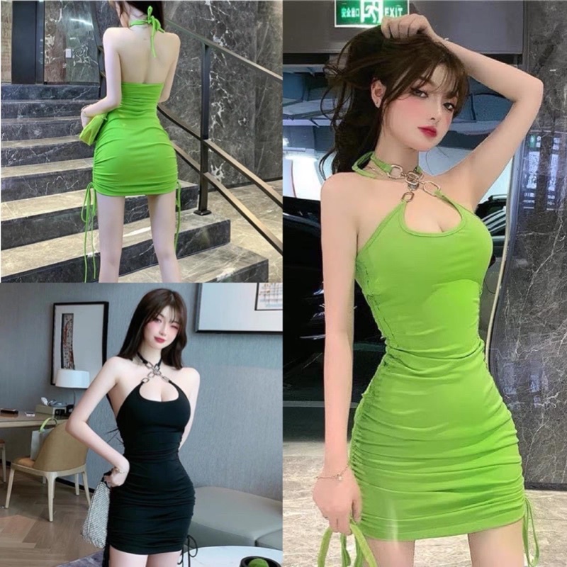 Đầm rút dây phối xích to cột nơ cổ