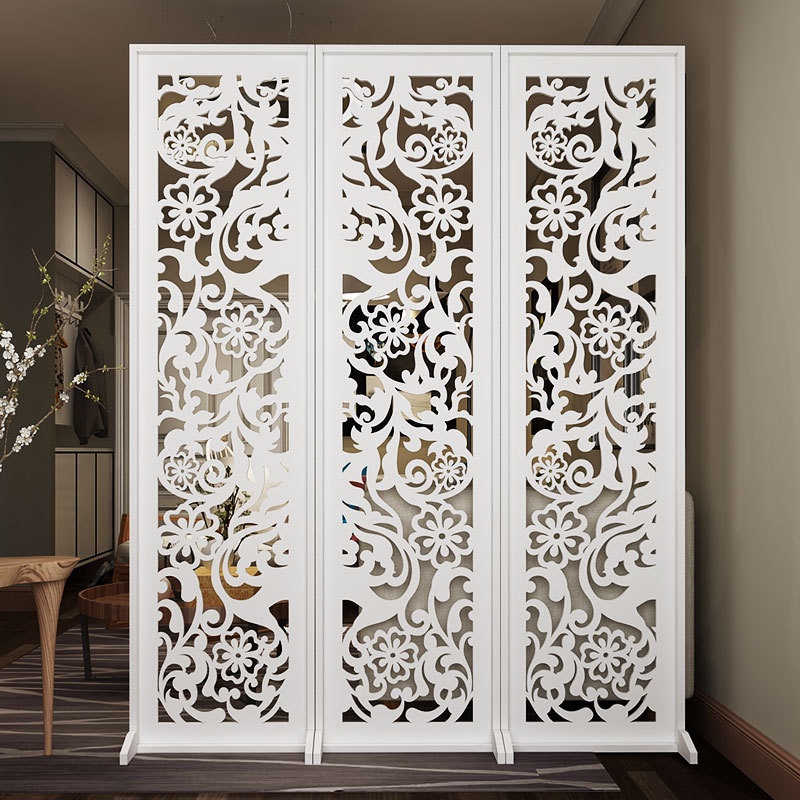 Bình phong vách ngăn chắn phòng hoa cúc hiện đại phòng khách IGA- IG487