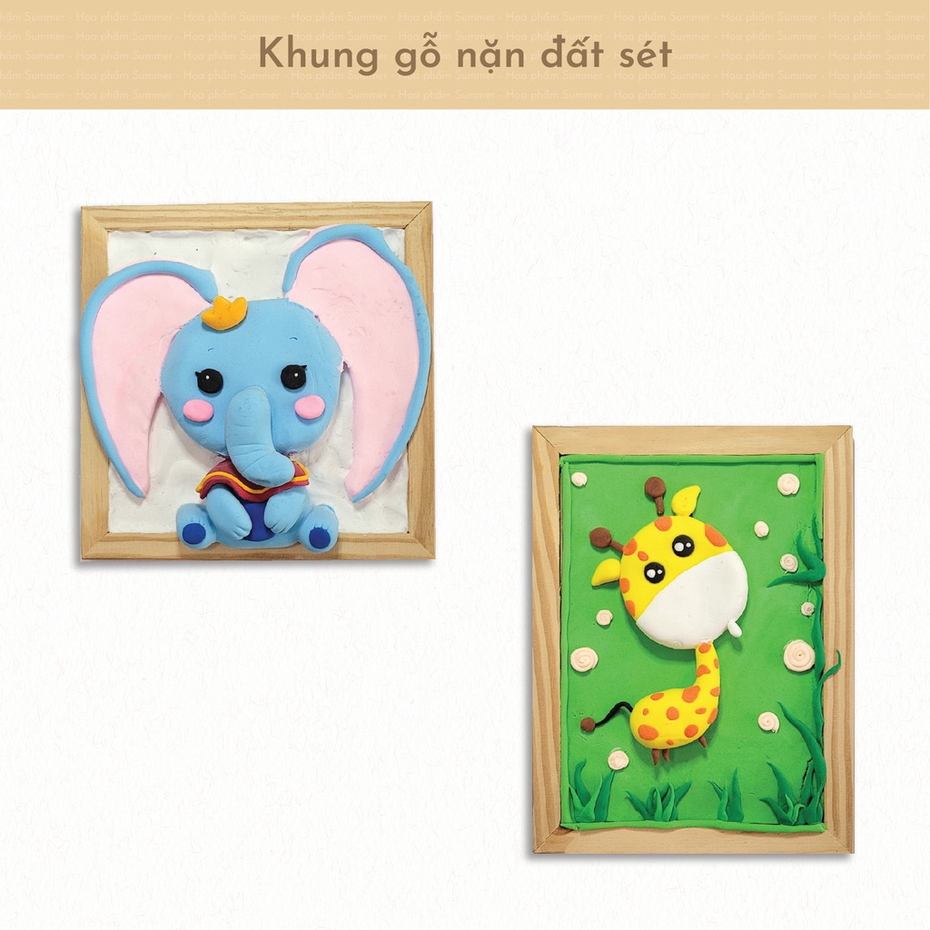 Khung gỗ nặn đất sét