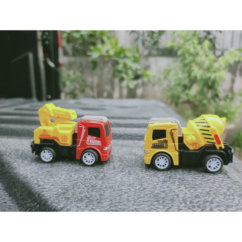 Bộ 4 ô tô đồ chơi công trình M8 cho bé cao cấp