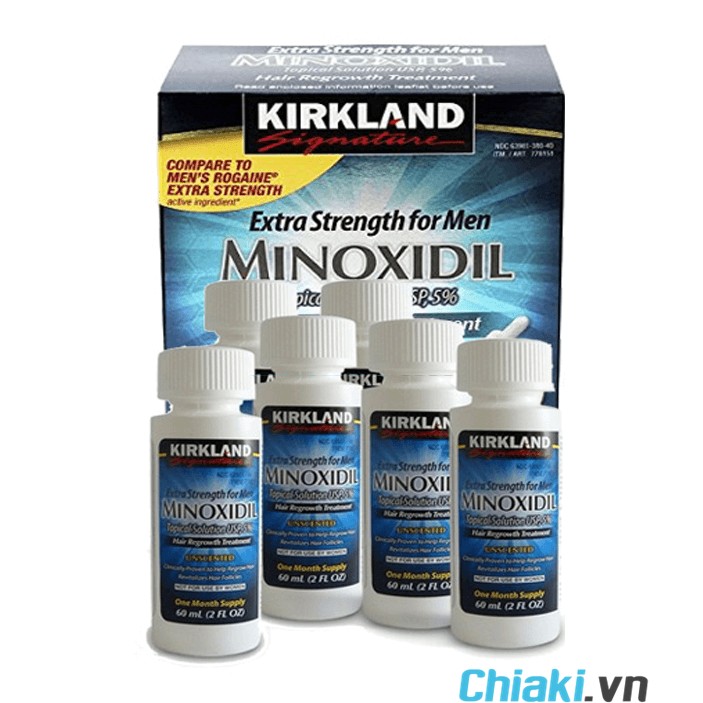 Dung dịch mọc tóc Minoxidil 5% Kirkland của Mỹ - Chiaki.vn