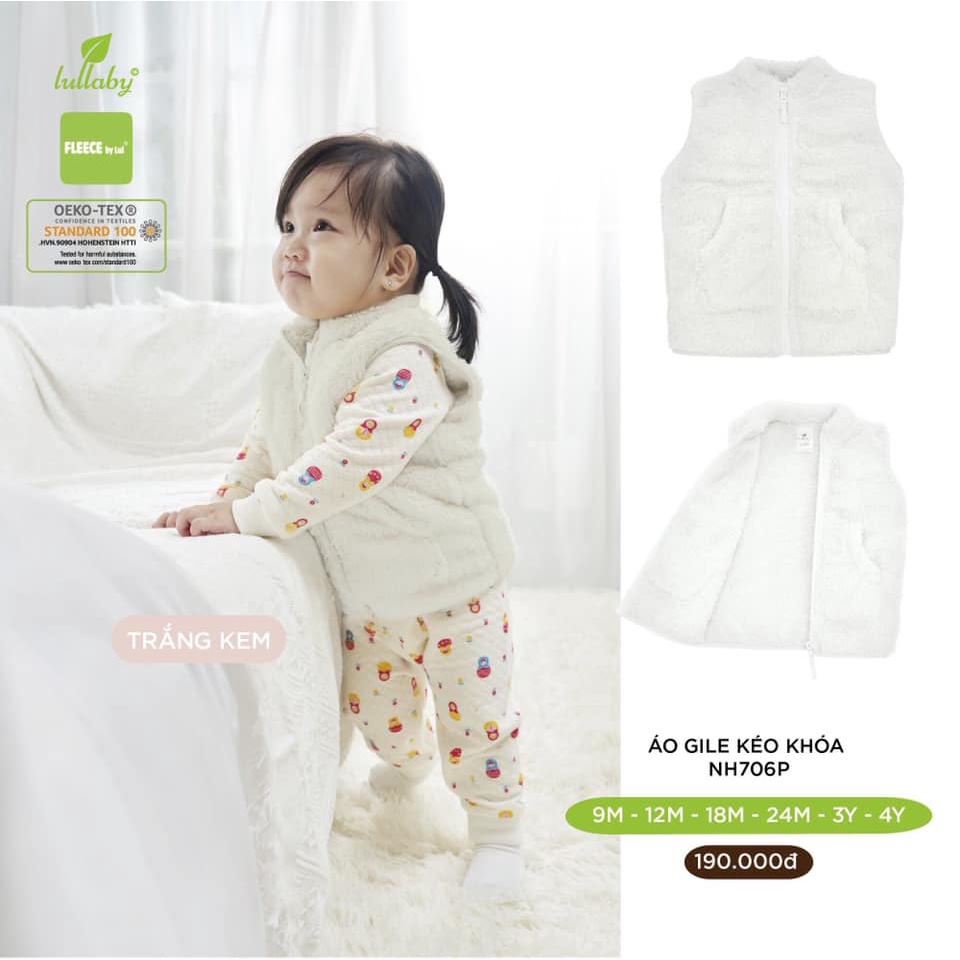 Áo gile lông Lullaby mềm mại, ấm áp