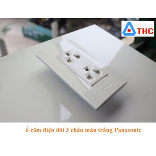 Bộ ổ cắm đôi 3 chấu Panasonic Dòng Halumie