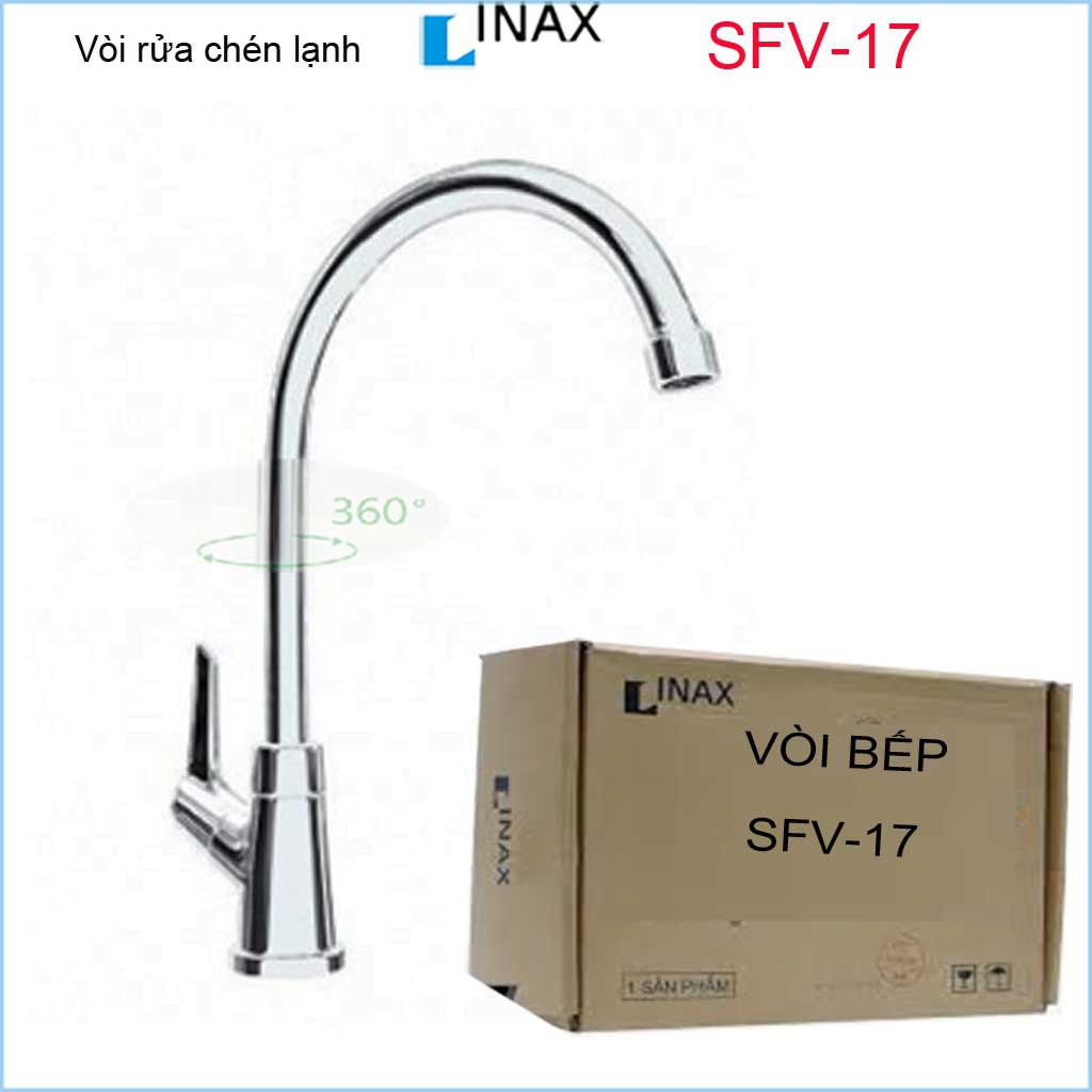 Vòi bếp lạnh , vòi rửa chén lạnh, vòi chậu chén bát Inax chính hãng Inax Nhật Bản SFV-17