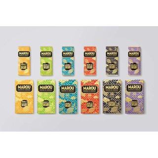 combo 6 thanh Socola đen Marou 6 vị (80g/thanh)