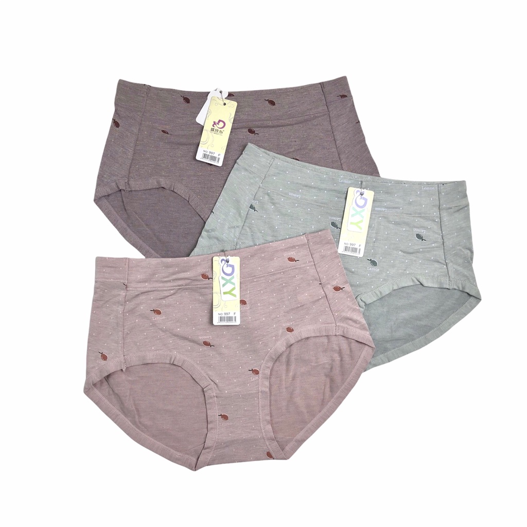 Quần Lót Nữ Cotton Cao Cấp Cạp Cao Muối Tiêu Chấm Bi Kháng Khuẩn Mềm Mại PINK STORE QL997