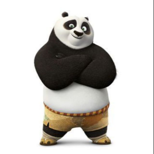 Heo đất gấu Po - Kungfu Panda - kèm hình thật