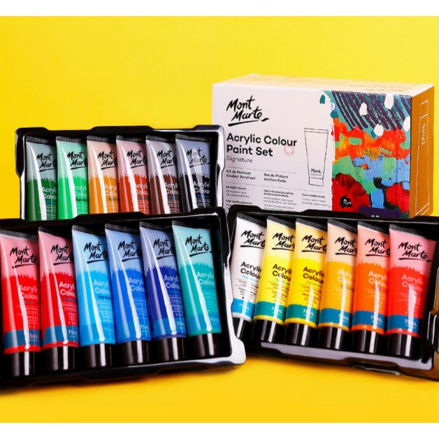 MÀU ACRYLIC MONT MARTE TUÝP 75ML - TUÝP LẺ