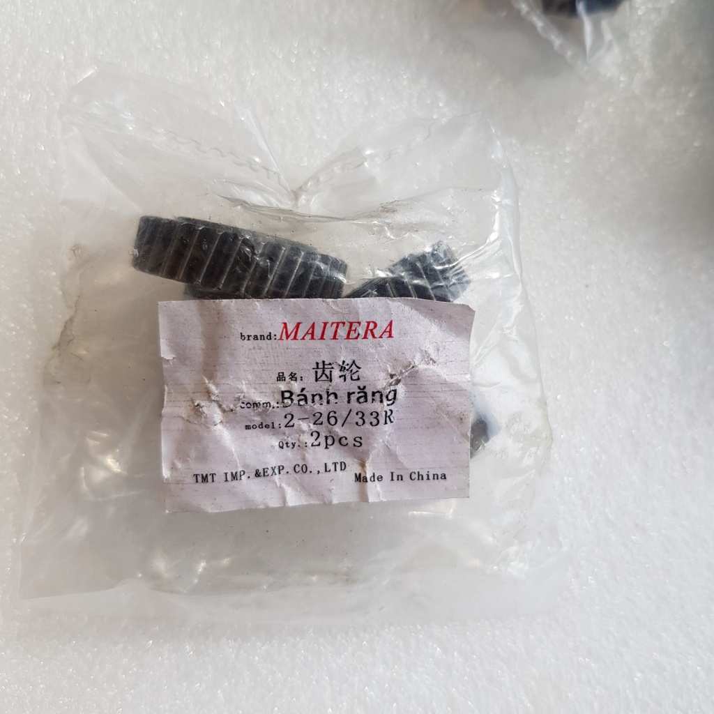 Bánh răng khoan 2-26 loại 28 răng và 33 răng