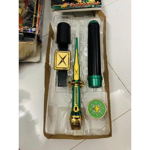 Đồ chơi siêu nhân cuồng phong Bandai Japan Sentai Hurricanger DX Shuriken Bat Sword Power Rangers Ninja Storm