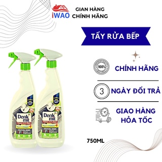 Nước xịt tẩy rửa mặt bếp dùng lau bếp, vỉ nướng đa năng Denkmit 750ml 4in1 - Hàng Đức chính hãng