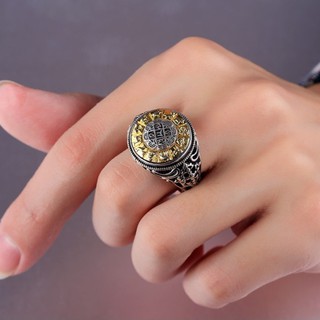 Nhẫn bạc Nam Phong thủy 12 con Giáp