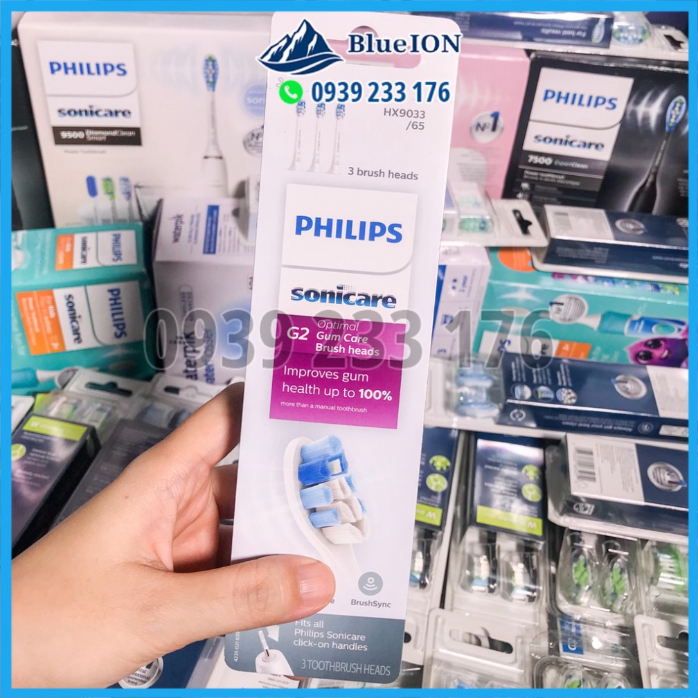 [Hàng Mỹ] Đầu bàn chải điện Philips Sonicare G2 Optimal Gum Care