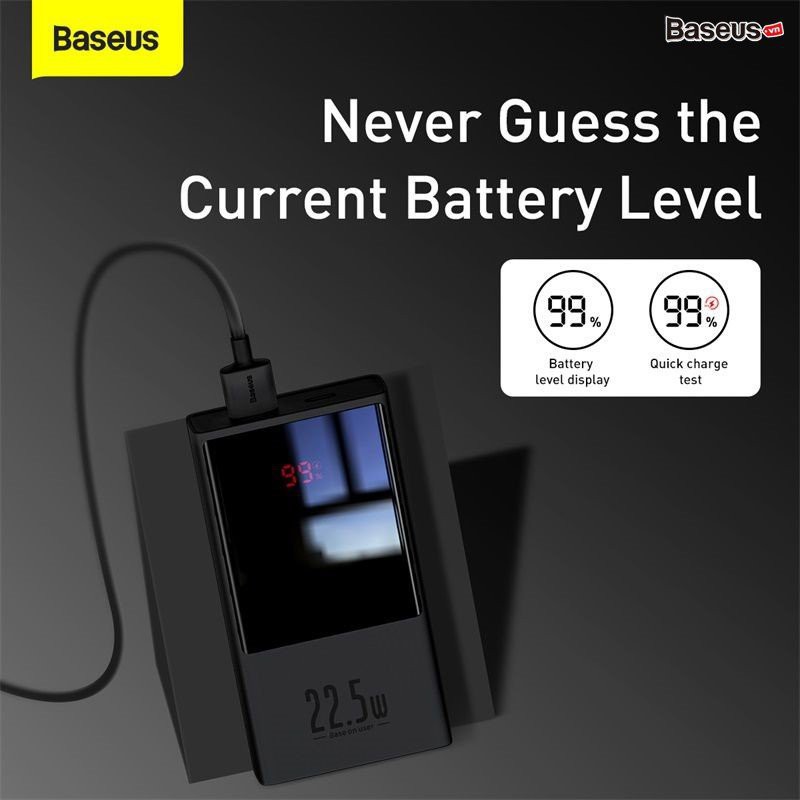 Pin sạc dự phòng sạc baseus PPMN -B01 20.000 mAh - chính hãng