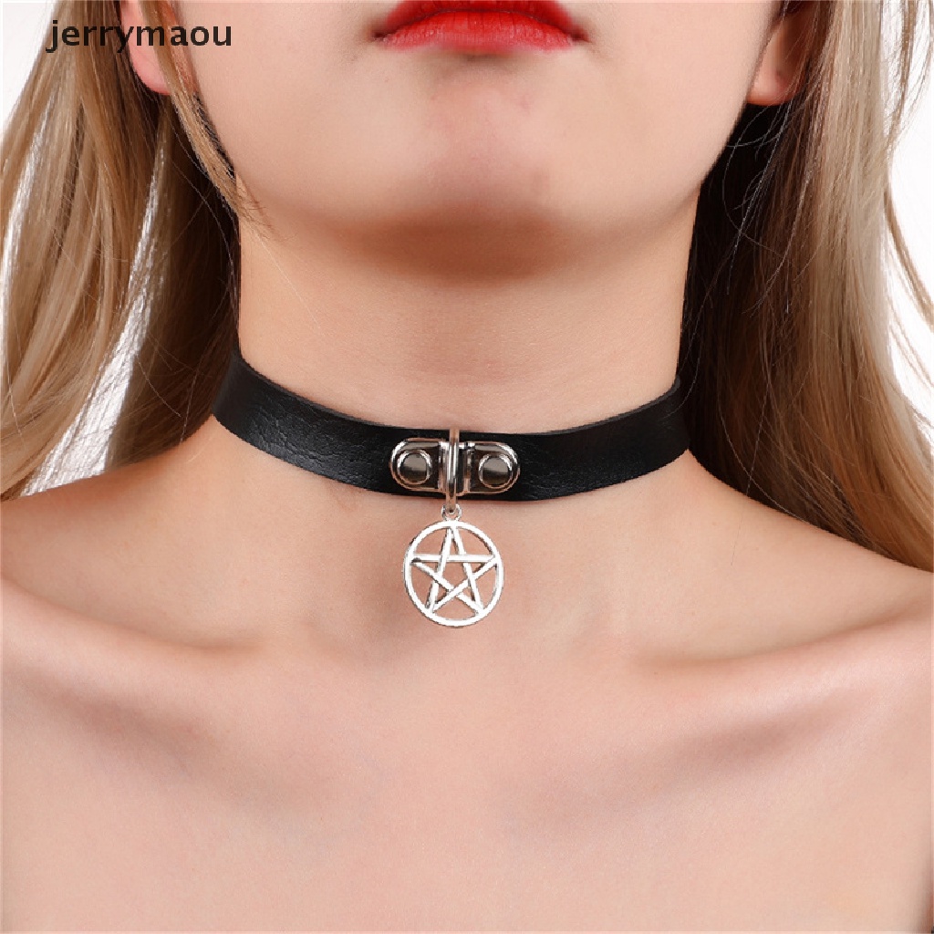 Vòng Cổ Choker Hóa Trang Ngôi Sao Năm Cánh Phong Cách Gothic Punk