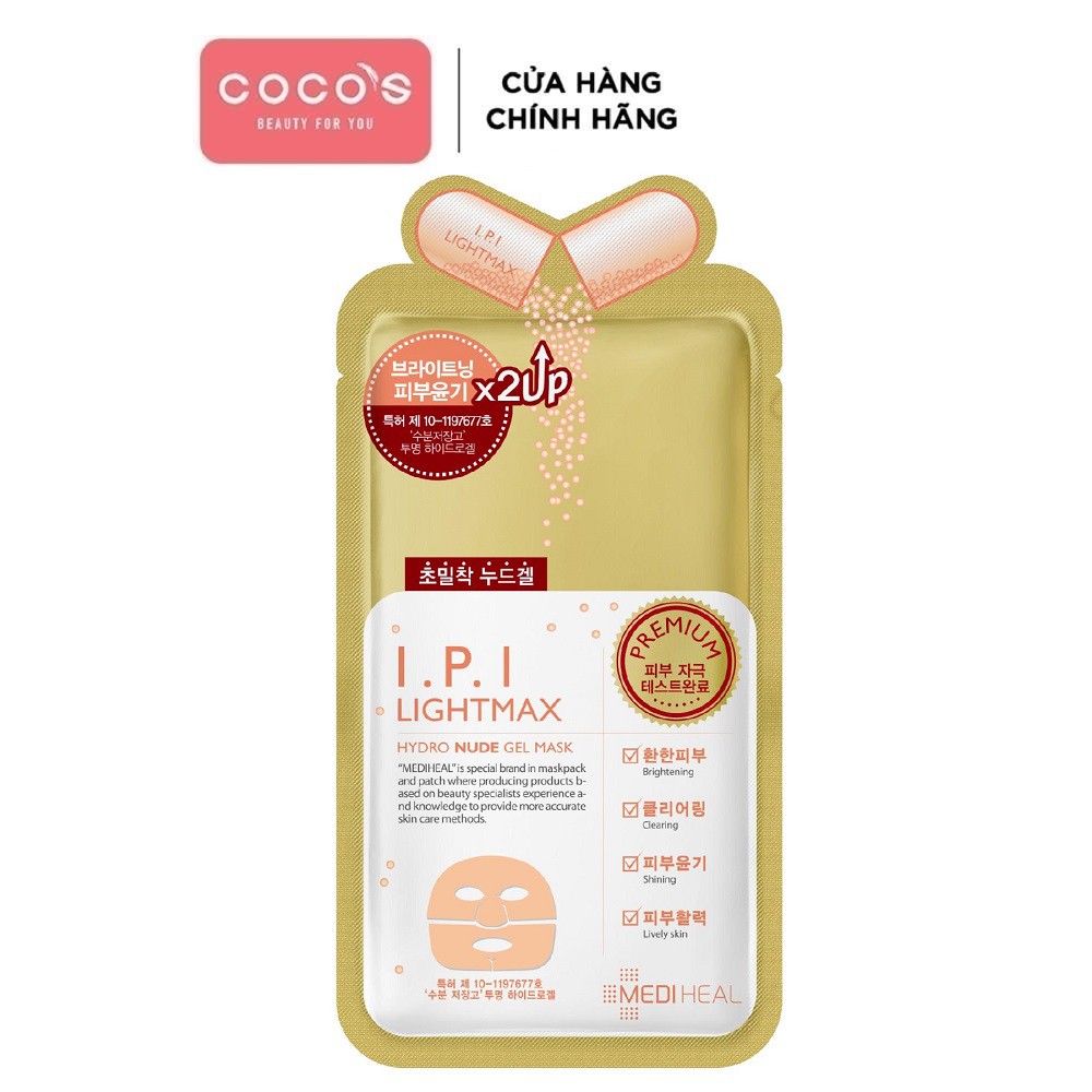 [Mã COSCOCOT3 -8% đơn 250K] Mặt Nạ Gel Cao Cấp Làm Trắng Da Mediheal Mask 30g - I.P.I Lightmax Nude Gel