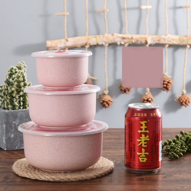 [Bộ 3 Hộp Kèm Nắp Đậy] Combo 3 Hộp Đựng Thực Phẩm Thức Ăn Lúa Mạch Có Nắp Đậy Hút Chân Không