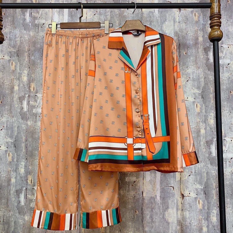 Bộ pijama,Bộ đồ mặc nhà dài tay quần dài lụa satin mềm mịn, thoáng mát đa dạng mẫu mã màu sắc