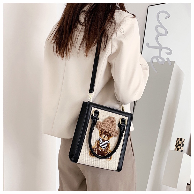 Túi vải JASMIN NOIR Hình Gấu Dễ Thương Cho Nữ