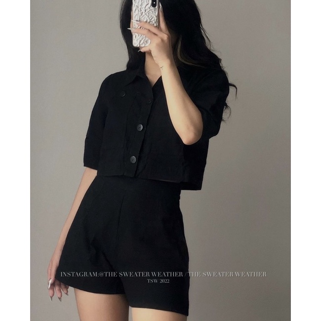 [NEW]SET ÁO CROPTOP MIX SOOC ĐŨI XƯỚC CỰC XINH