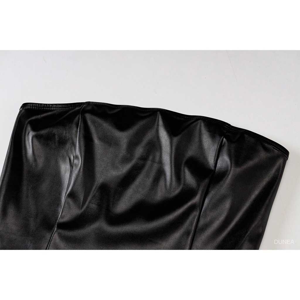 DUNEA Đầm không tay dáng ôm Thiết Kế Trễ Vai Quyến Rũ